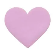 Precut Hearts Pink Opalescent COE90