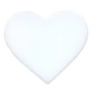 Precut Hearts White Opalescent COE96