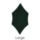 Precut Holly Leaf Dark Green Transparent COE96