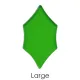 Precut Holly Leaf Light Green Transparent COE96