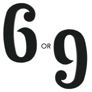 Precut Number Nine Or Six Pack of 3 COE96