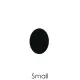 Precut Oval Black COE96