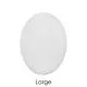 Precut Oval White COE90