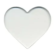 Precut Shape Clear Heart COE96
