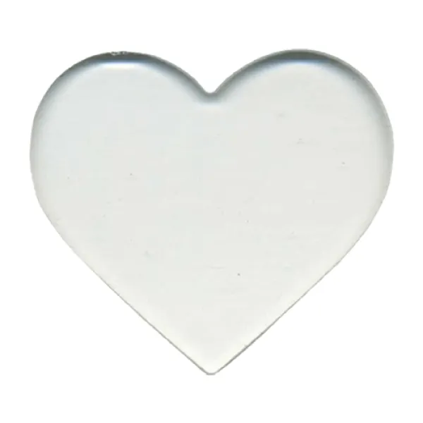 Precut Shape Clear Heart COE96