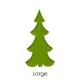 Precut Slim Tree Spring Green COE90