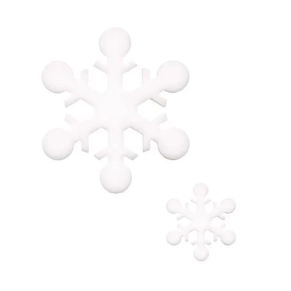 Precut Snowflake I White COE90