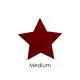 Precut Star Red Opalescent COE90