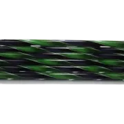 Purple and Forest Green Ribbon Glass Cane COE90