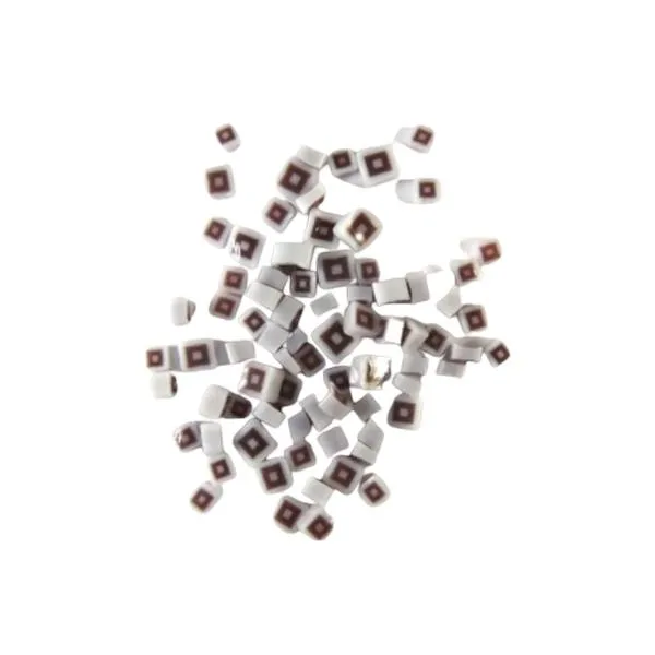 Purple and White Hip To Be Square Murrini/ Millefiore COE96