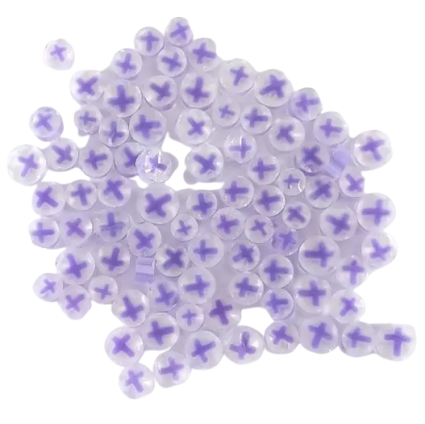 Purple Cross Murrini/ Millefiore COE90