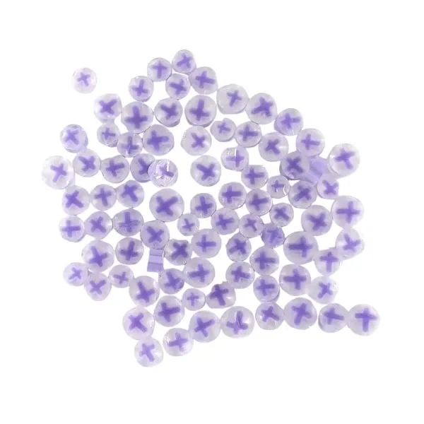 Purple Cross Murrini/ Millefiore COE90