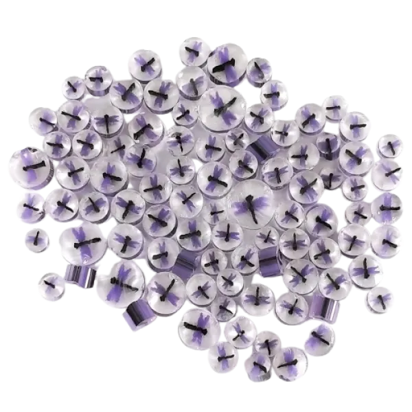 Purple Dragonfly Murrini/ Millefiore COE90