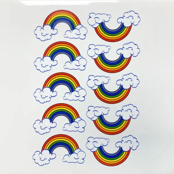 Rainbow with Cloud Decal Sheet