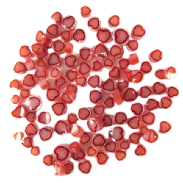 Red Heart Murrini/ Millefiore COE96