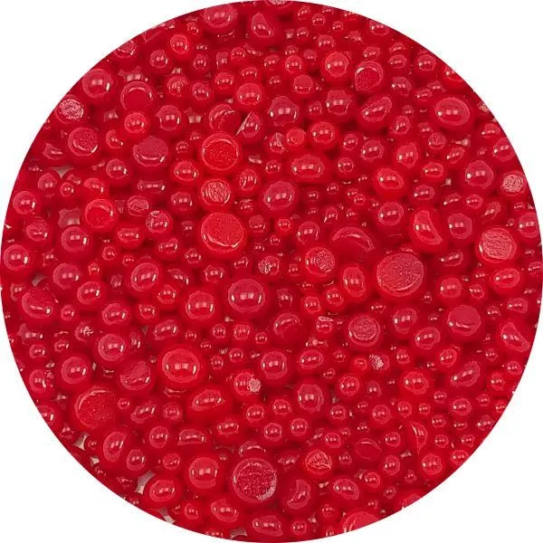 Red Opalescent Frit Balls COE90