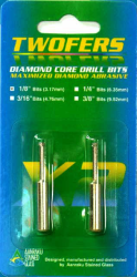 Aanraku Twofers  1/8 Diamond Core Drill Bits