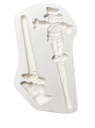 Scarecrow and Crow Stake Casting Mold