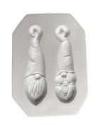 Two Gnome Ornaments Frit Casting Mold