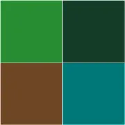 Solid Color Glass Decals Nature Tones