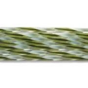 Spring Green Purple and White Streamer Glass Cane COE90