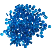 Turquoise Blue Transparent Dots COE90
