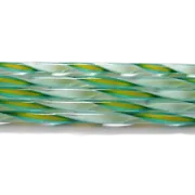 Turquoise, Marigold and White Streamer Glass Cane COE90