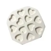 Twelve Small Hearts Casting Mold