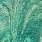 Wissmach Glass Aqua Blue, Ripple Texture, 3mm, Non-Fusible