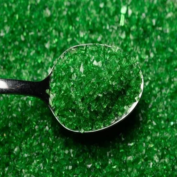 Wissmach Glass Irish Green Transparent Frit COE96