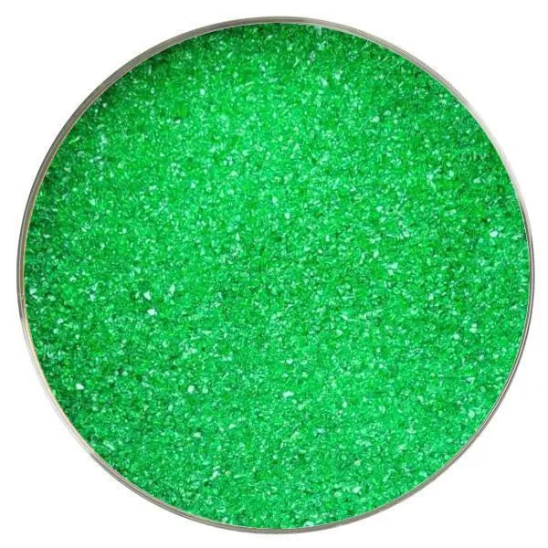 Wissmach Glass Irish Green Transparent Frit COE96