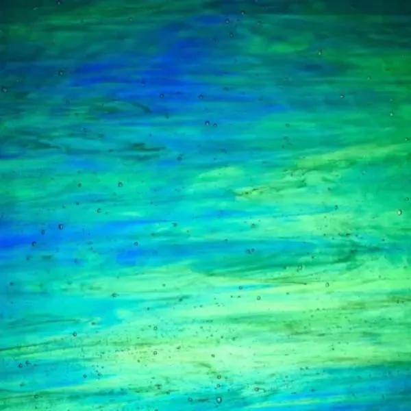 Wissmach Glass Persian Green Mystic Texture, 3mm, Non-Fusible