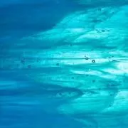 Wissmach Glass Sea Blue Transparent / White, 3mm COE96