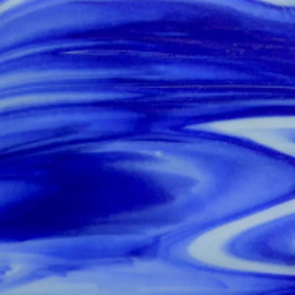 Wissmach Prisma Glass Dark Blue/ White, 3mm COE96