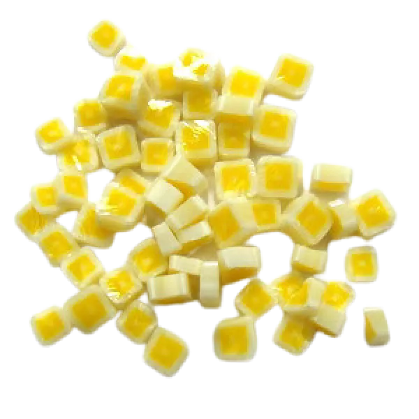 Yellow Hip To Be Square Murrini/ Millefiore COE90