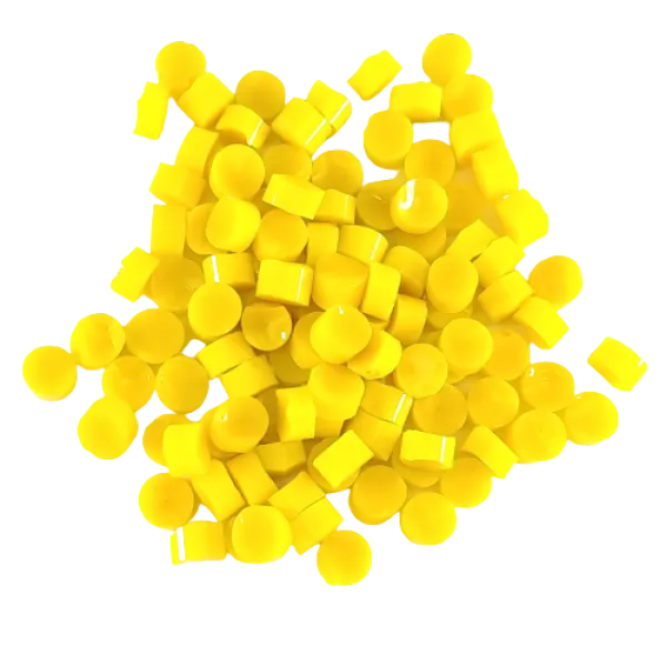 Yellow Opalescent Dots COE96