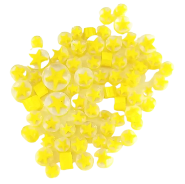 Yellow Star Murrini/ Millefiore COE90