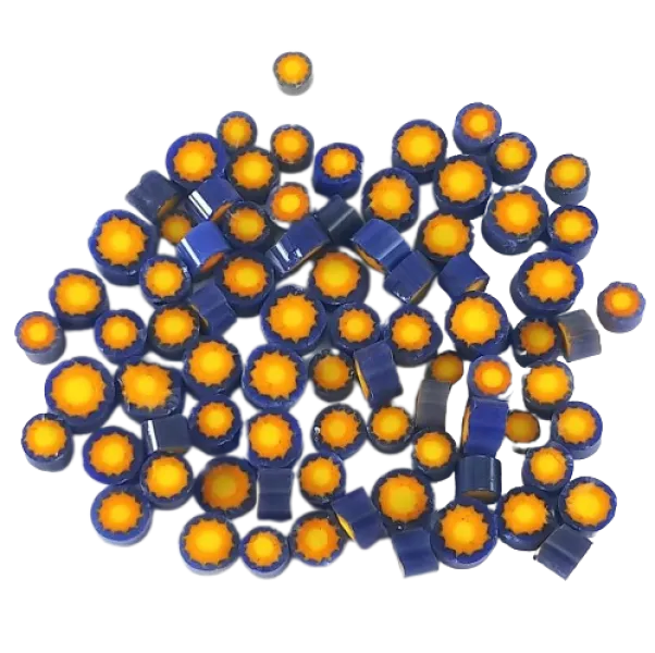 Yellow Sun Murrini/ Millefiore COE96