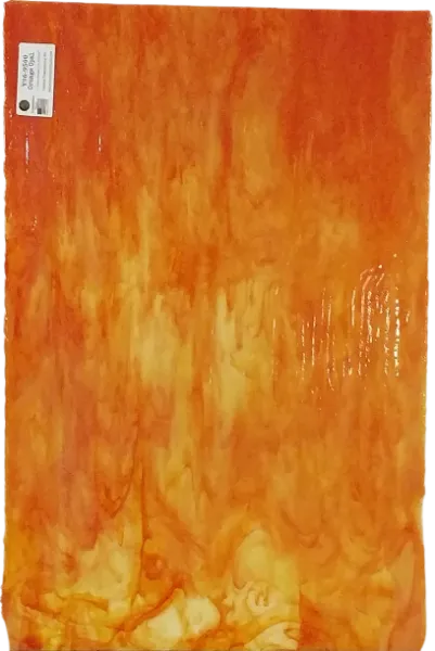 Youghiogheny Glass Orange Opalescent, 3mm COE96