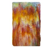 Youghiogheny Glass Red, Orange Yellow on White with Occasional Green Highlights, Mottled, 3mm, Non-Fusible