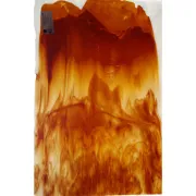 Youghiogheny Glass Root Beer on White Streaky, 3mm COE96