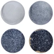 Youghiogheny Glass Slate Gray Transparent Frit COE96