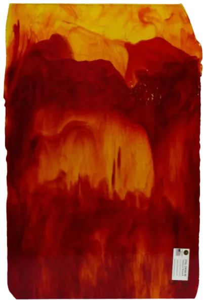Youghiogheny Glass Tequila Sunset Streaky, 3mm COE96