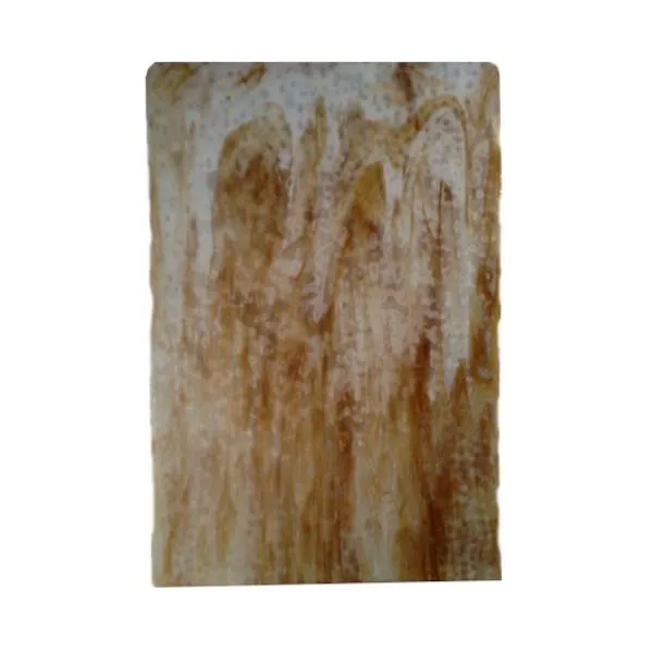 Youghiogheny Glass White Opalescent and Amber High Strike, 3mm, Non-Fusible