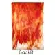 Youghiogheny Glass White Opalescent and Red Orange High Strike, 3mm, Non-Fusible