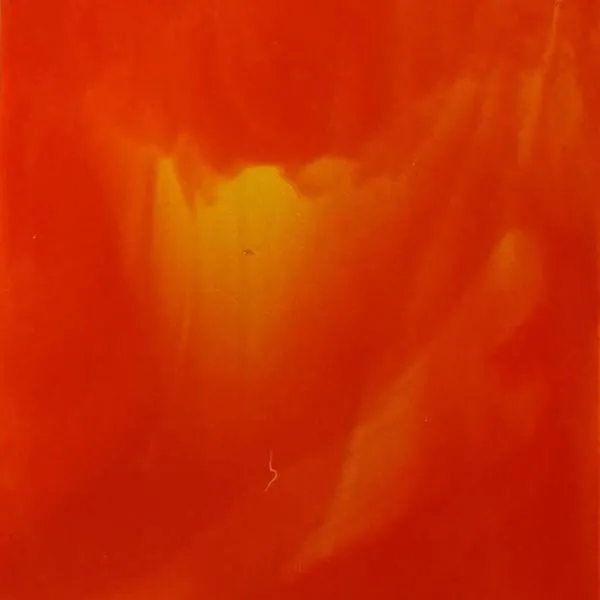 Youghiogheny Glass Clear and Orange Streaky, 3mm COE96