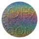 CBS Dichroic Coating Rainbow 2 on Clear Ripple Glass COE90